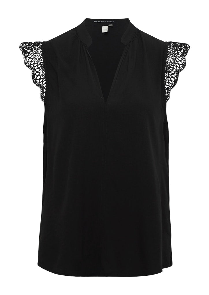 QS by S.Oliver Damen Blusen Grey/Black