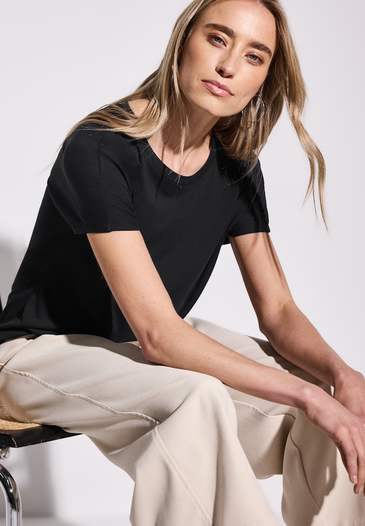 Street One Damen T-Shirts  Black