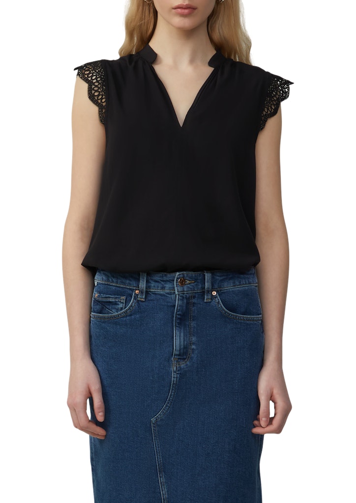 QS by S.Oliver Damen Blusen Grey/Black