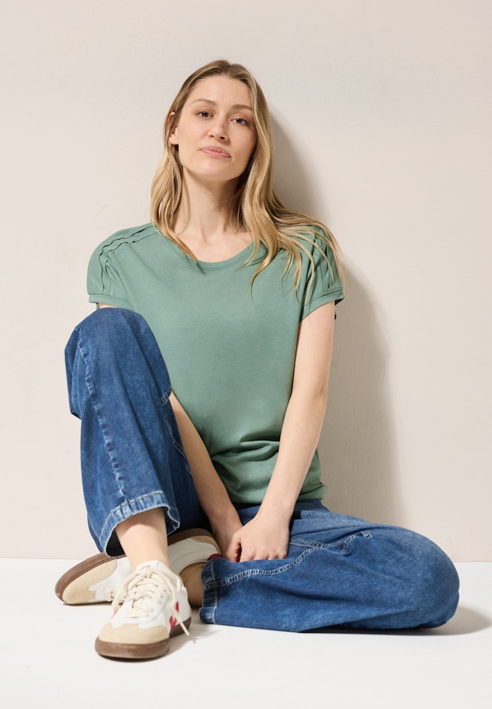 Cecil Damen T-Shirts Matcha Gr