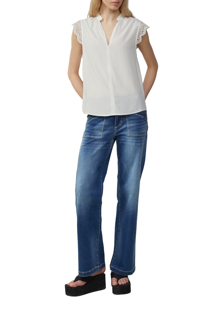 QS by S.Oliver Damen Blusen White