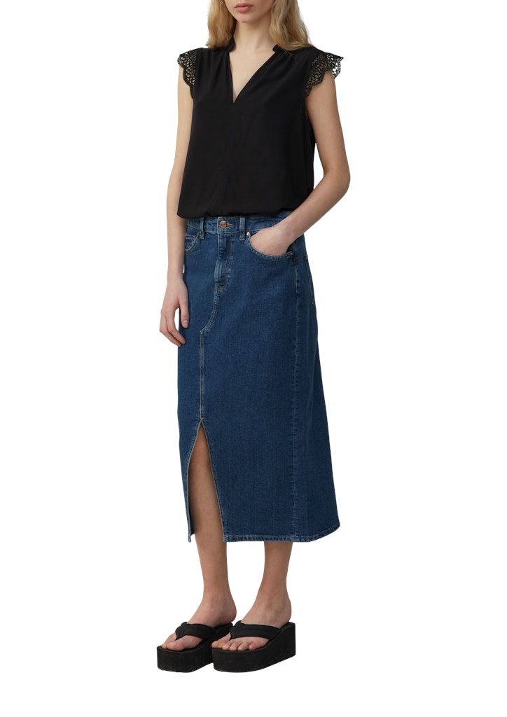 QS by S.Oliver Damen Blusen Grey/Black