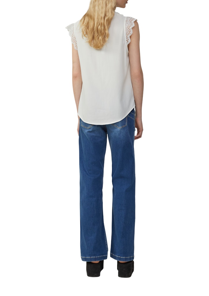 QS by S.Oliver Damen Blusen White