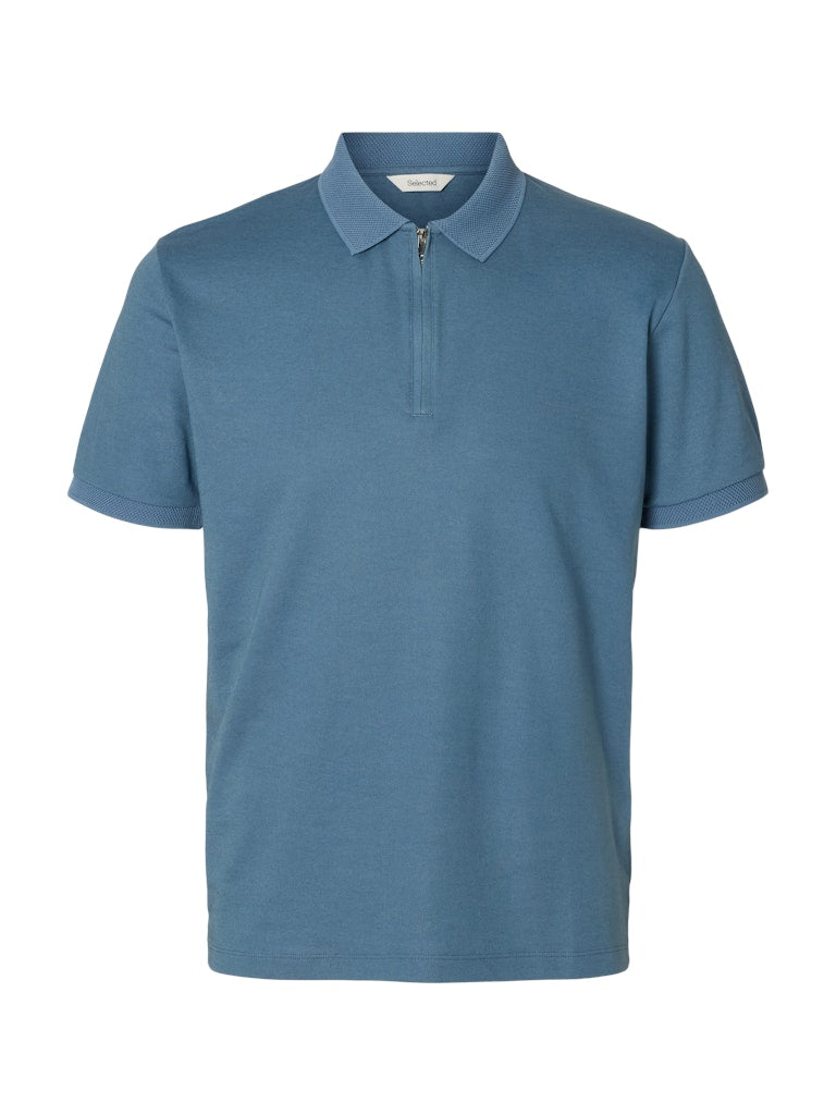 Selected homme Herren Polo-Shirts  Blue Mir
