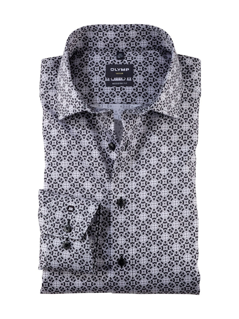 Olymp Herren Hemden lang  Anthrazit