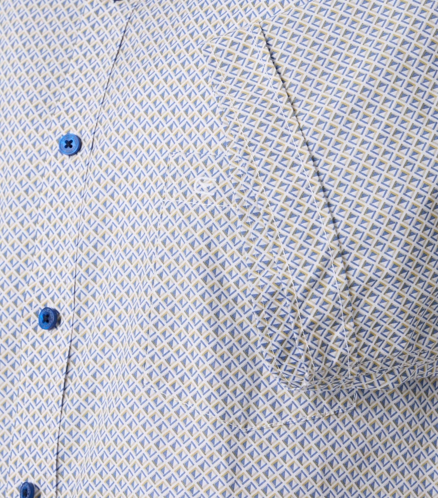 Casa Moda Herren Hemden kurz  Blau