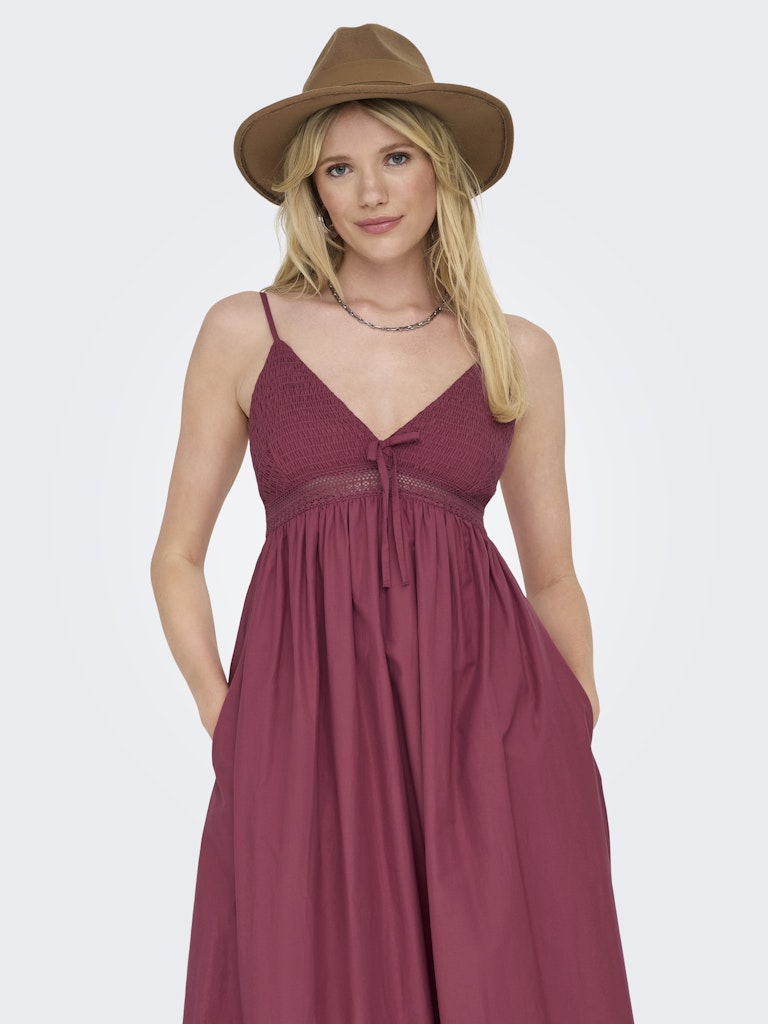 Only Damen Kleider Earth Red