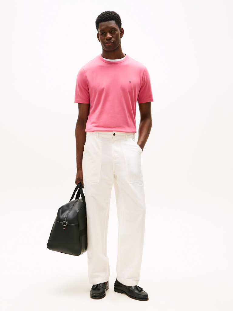 Tommy Hilfiger Herren T-Shirts kurz Thu Pink