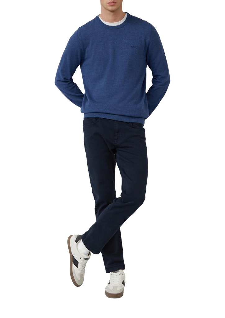 S. Oliver red Herren Pullover Blue