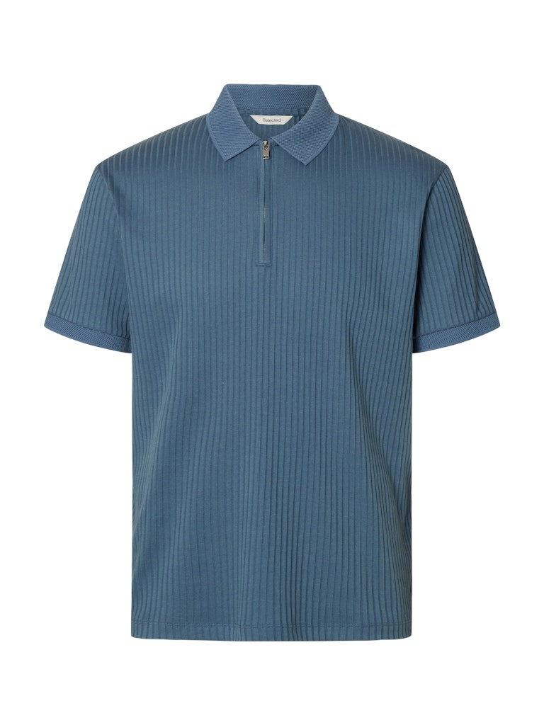 Selected homme Herren Polo-Shirts  Blue Mir