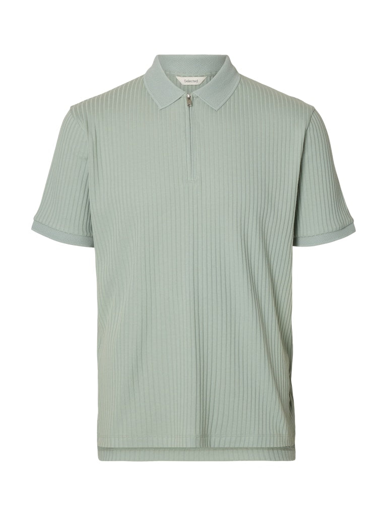 Selected homme Herren Polo-Shirts  Aqua Gra