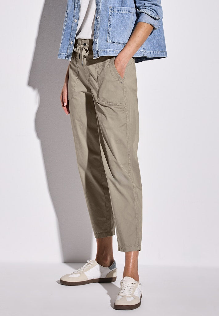 Street One Damen Hosen  Buff Grey