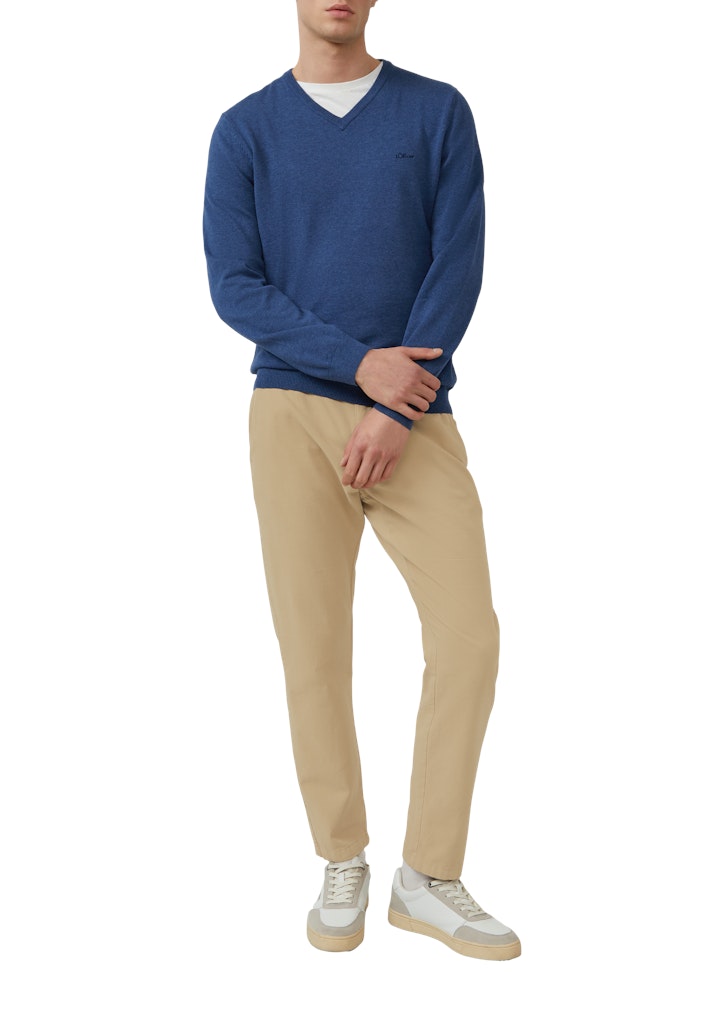 S. Oliver red Herren Pullover Blue