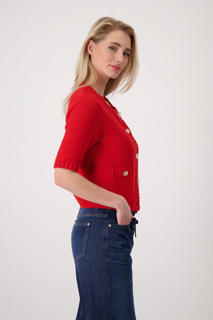 Monari Damen Strickjacken Red