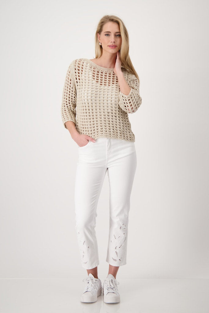 Monari Damen Pullover  Camel