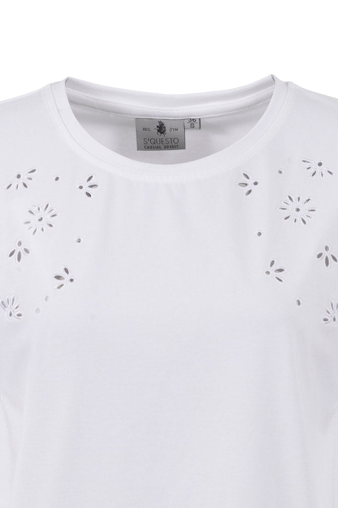 Soquesto Damen T-Shirts Offwhite