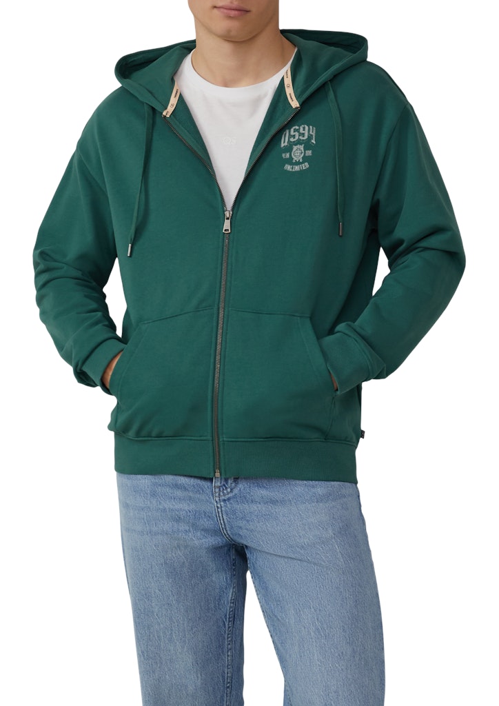 QS by S.Oliver Herren Sweatjacken Green