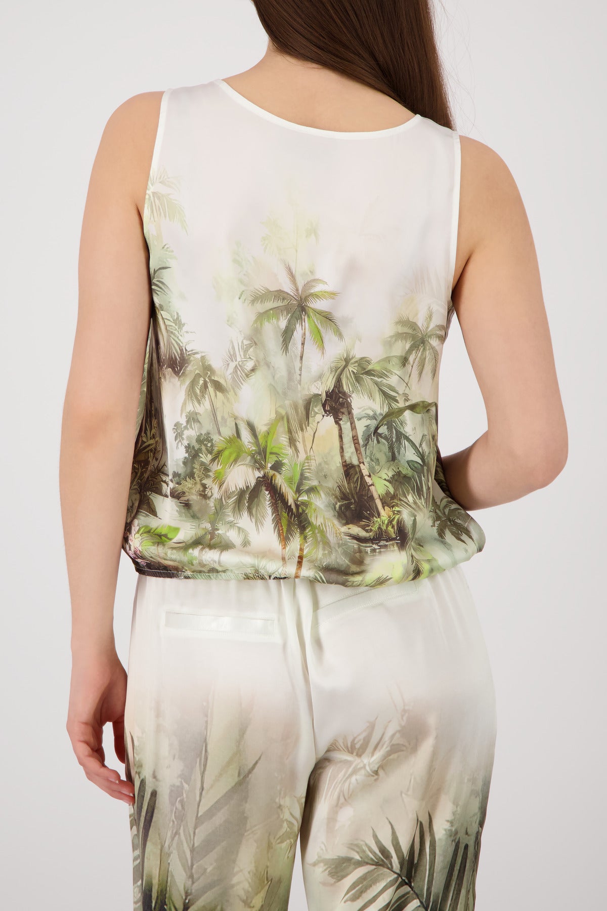 Monari Damen Tops Olive Gemus