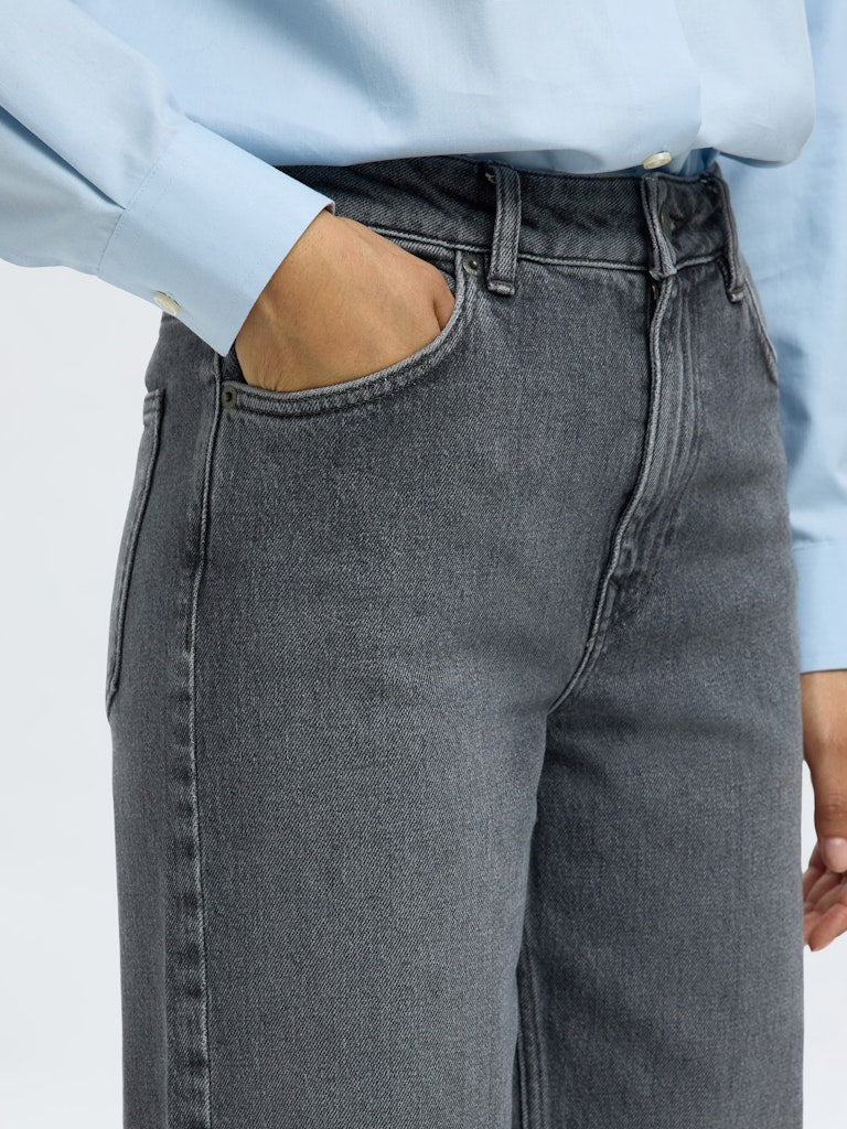 Selected Femme Damen Jeans Medium Grey Den