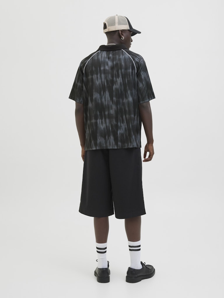 Jack & Jones Herren Polo-Shirts Black/Asphalt