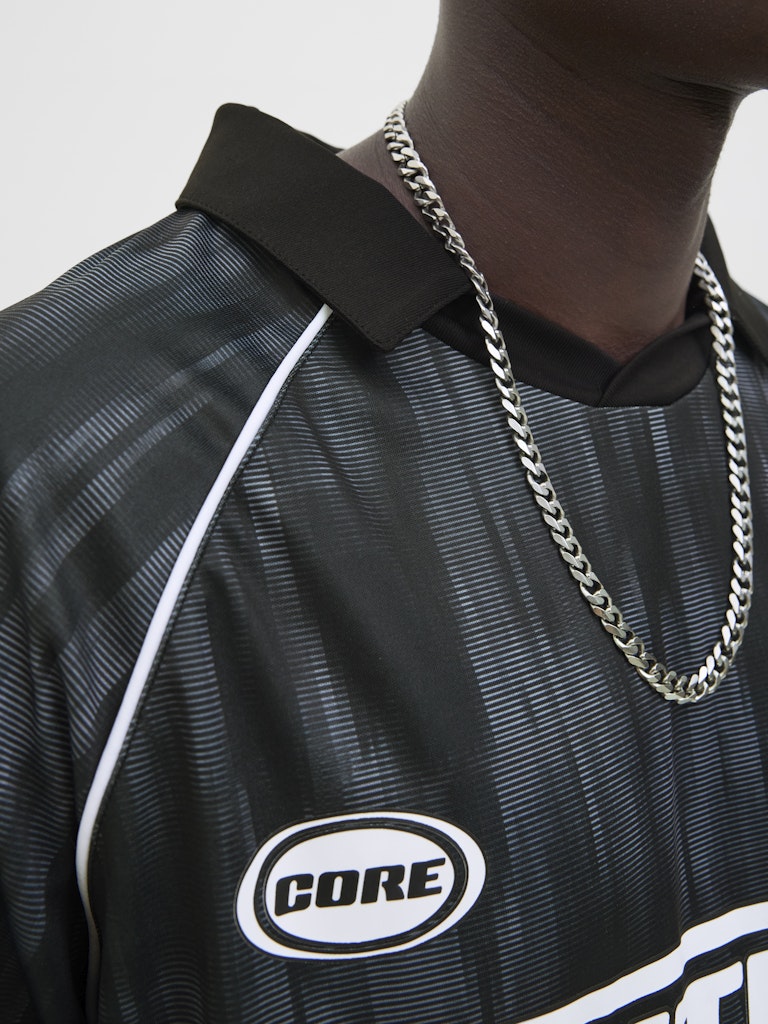 Jack & Jones Herren Polo-Shirts Black/Asphalt