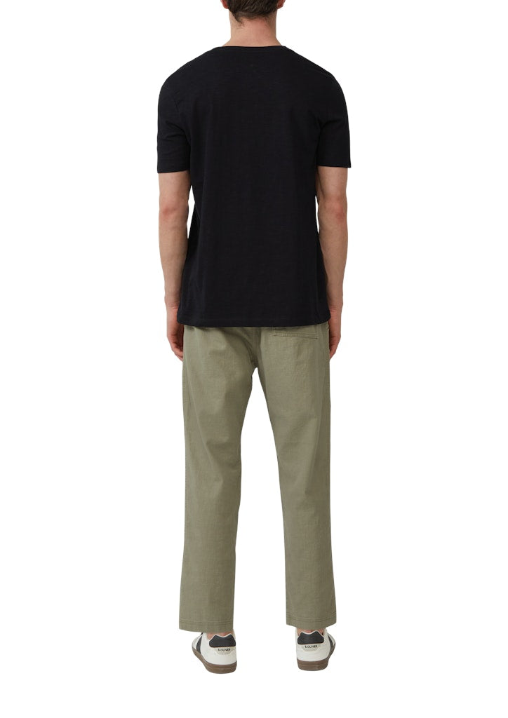 S. Oliver red Herren T-Shirts kurz Grey/Black