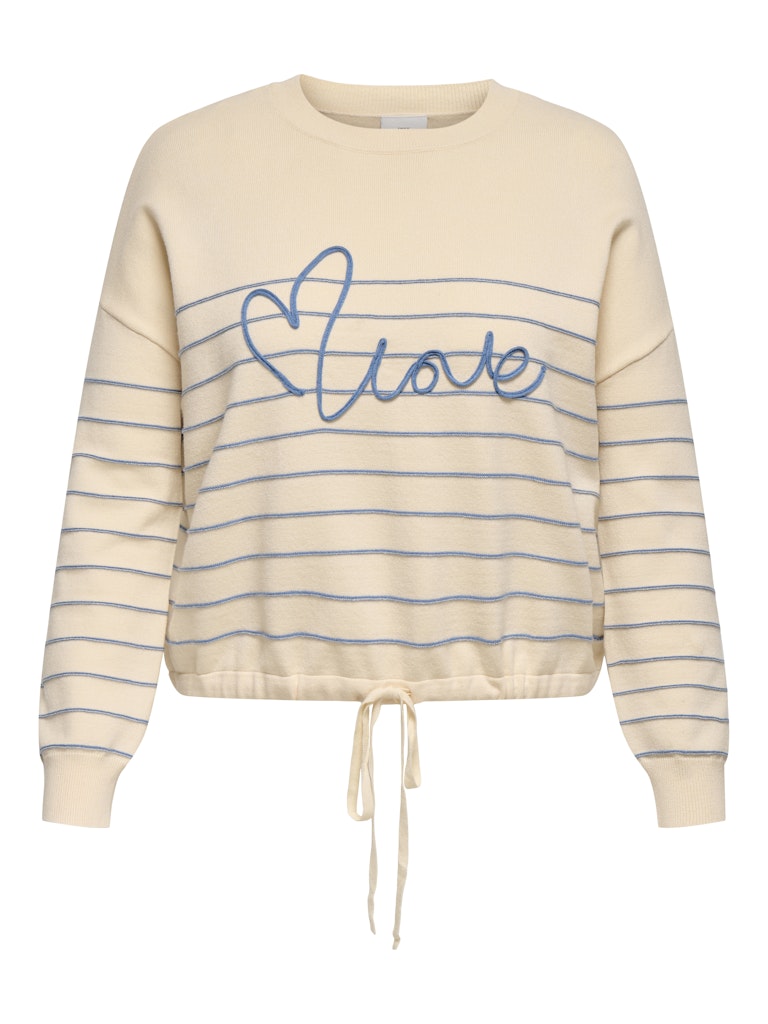 Only Caramkoma Damen Pullover Birch/Riviera S