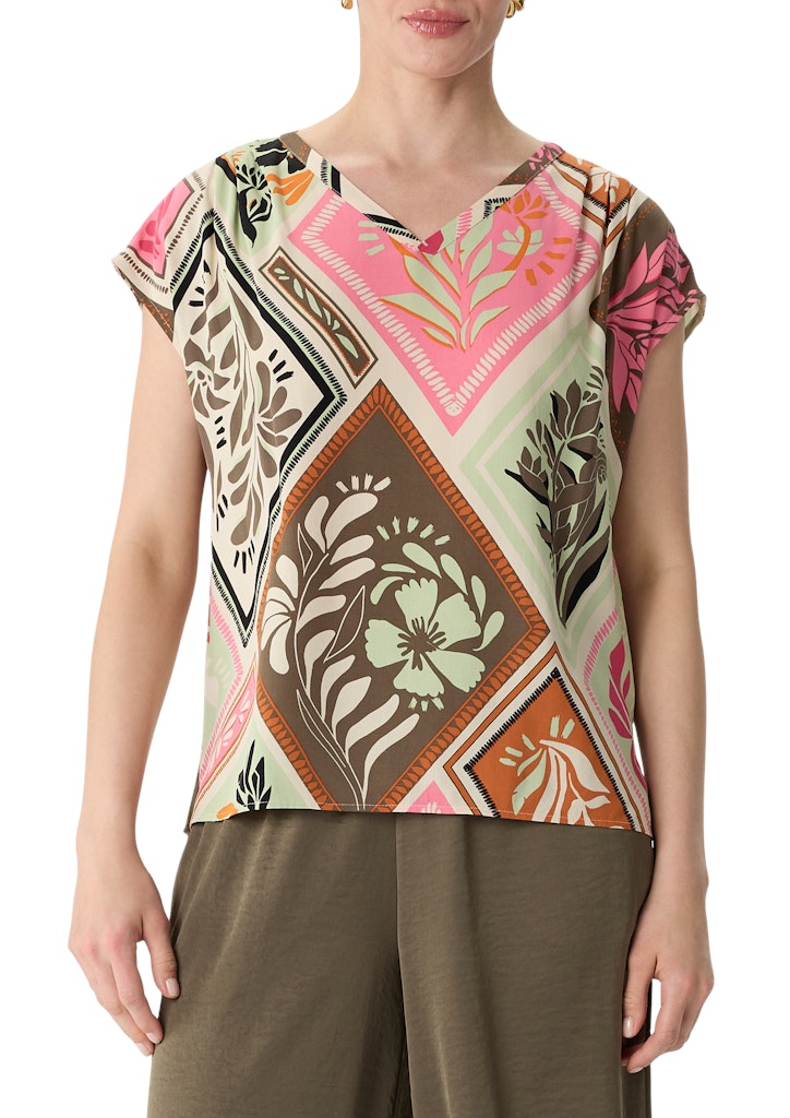 Comma Damen Blusen Lilac/Pink