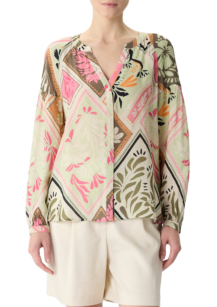 Comma Damen Blusen Lilac/Pink