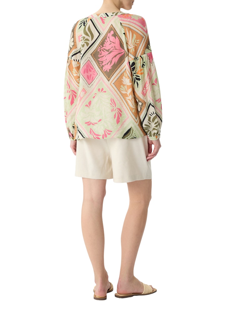 Comma Damen Blusen Lilac/Pink