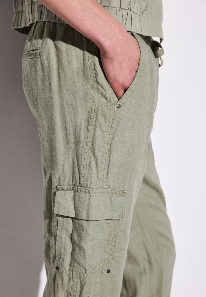 Street One Damen Hosen Pale Mud