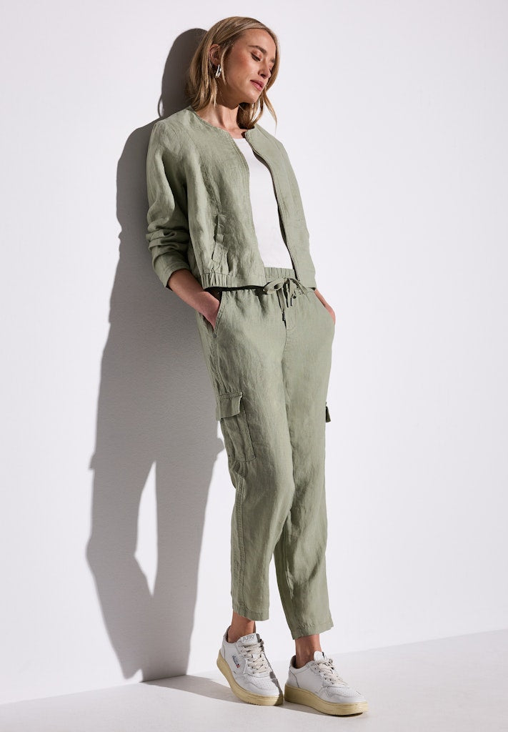 Street One Damen Hosen Pale Mud