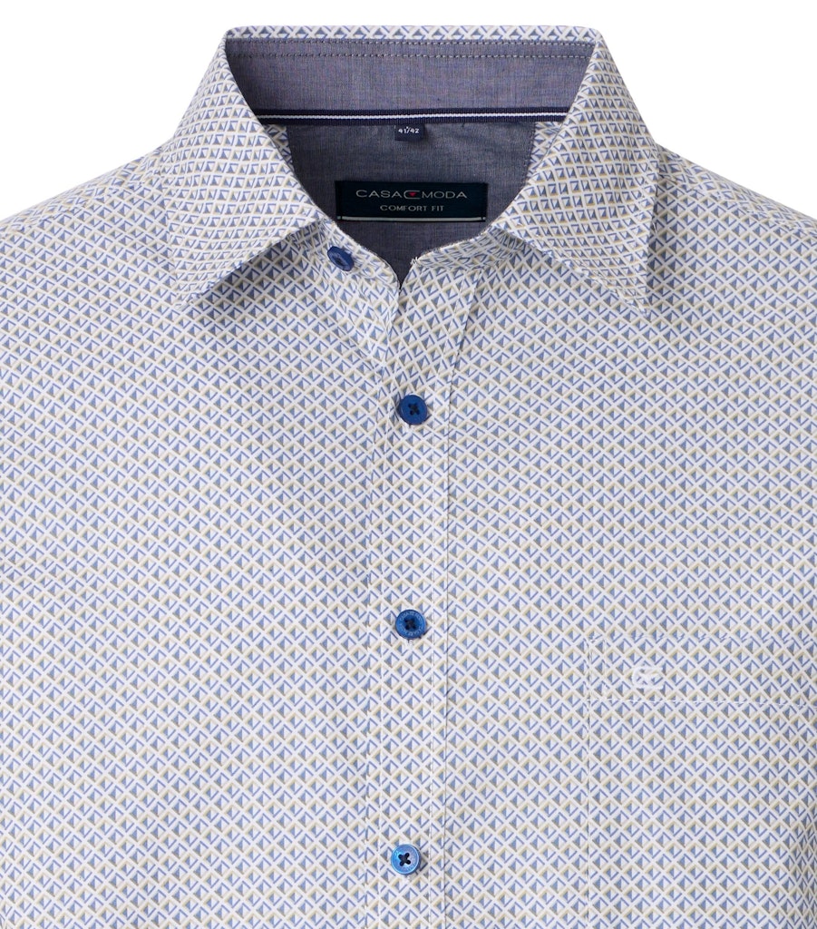 Casa Moda Herren Hemden kurz Blau