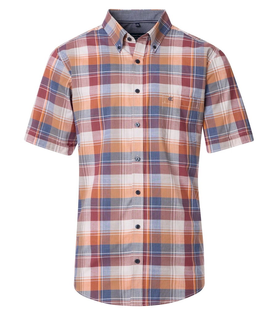 Casa Moda Herren Hemden kurz  Rot