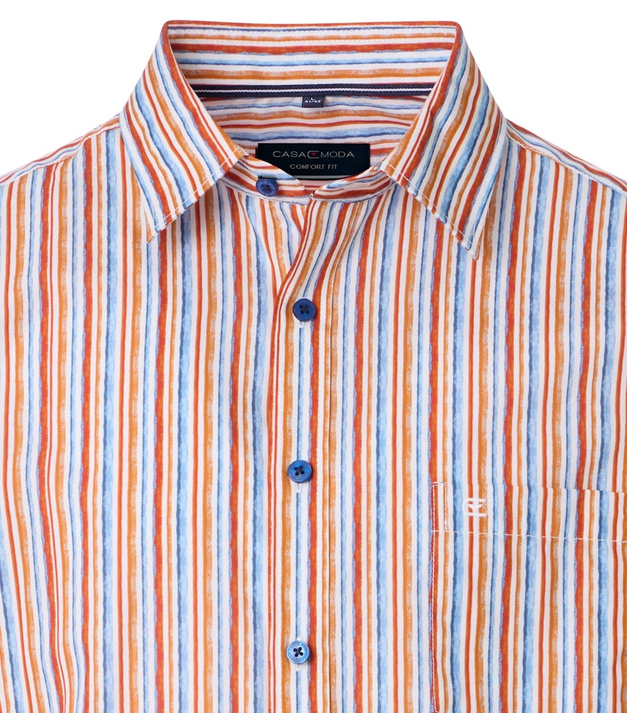 Casa Moda Herren Hemden kurz  Orange