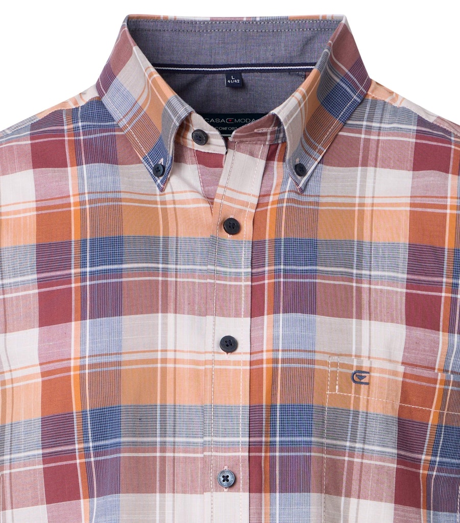 Casa Moda Herren Hemden kurz Rot