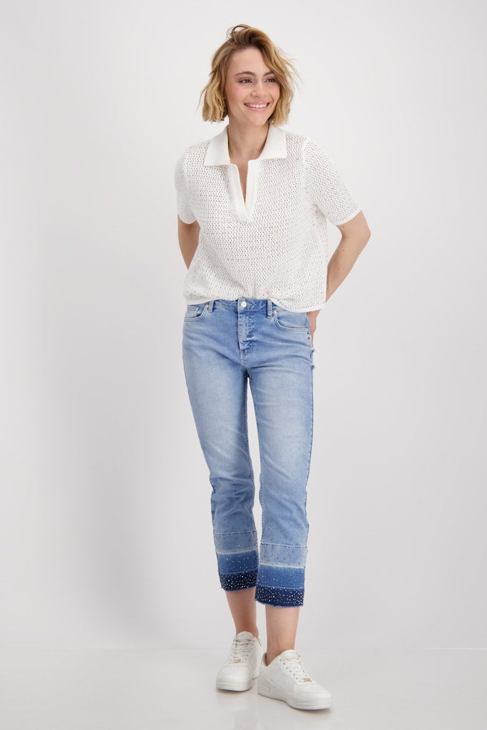 Monari Damen Pullover Cream