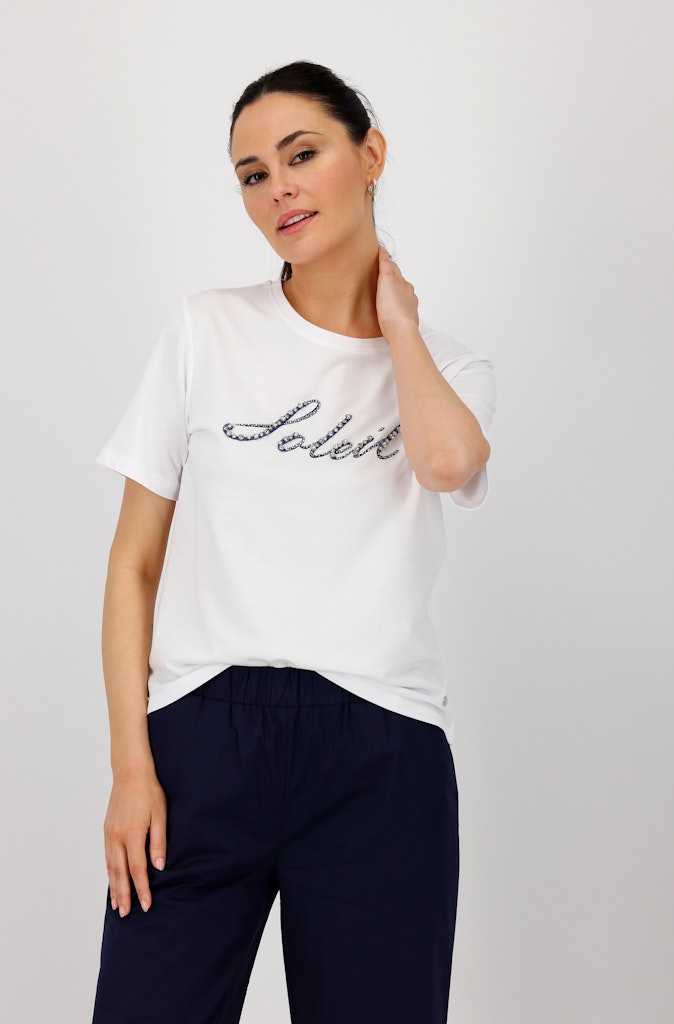 Monari Damen T-Shirts Cream