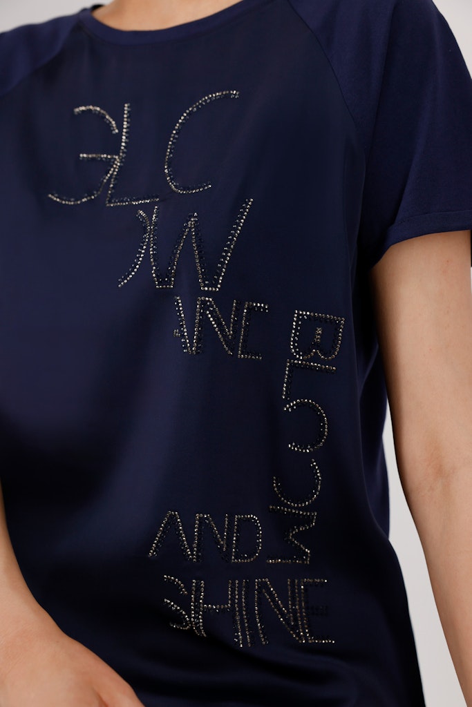 Monari Damen T-Shirts  Navy Blue