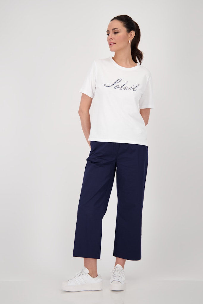 Monari Damen T-Shirts  Cream