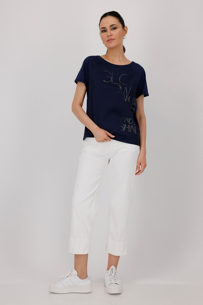 Monari Damen T-Shirts  Navy Blue