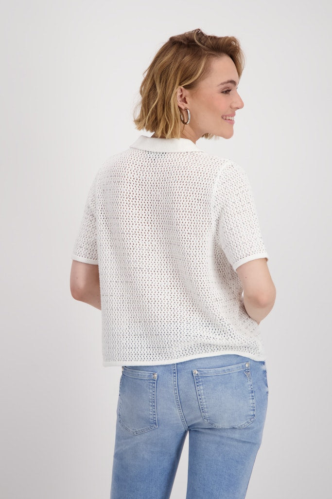 Monari Damen Pullover  Cream