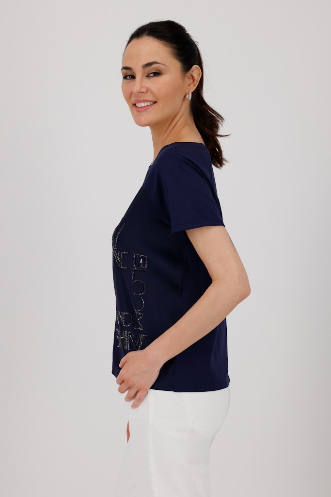 Monari Damen T-Shirts Navy Blue