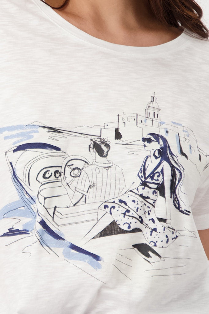 Monari Damen T-Shirts Navy Blue