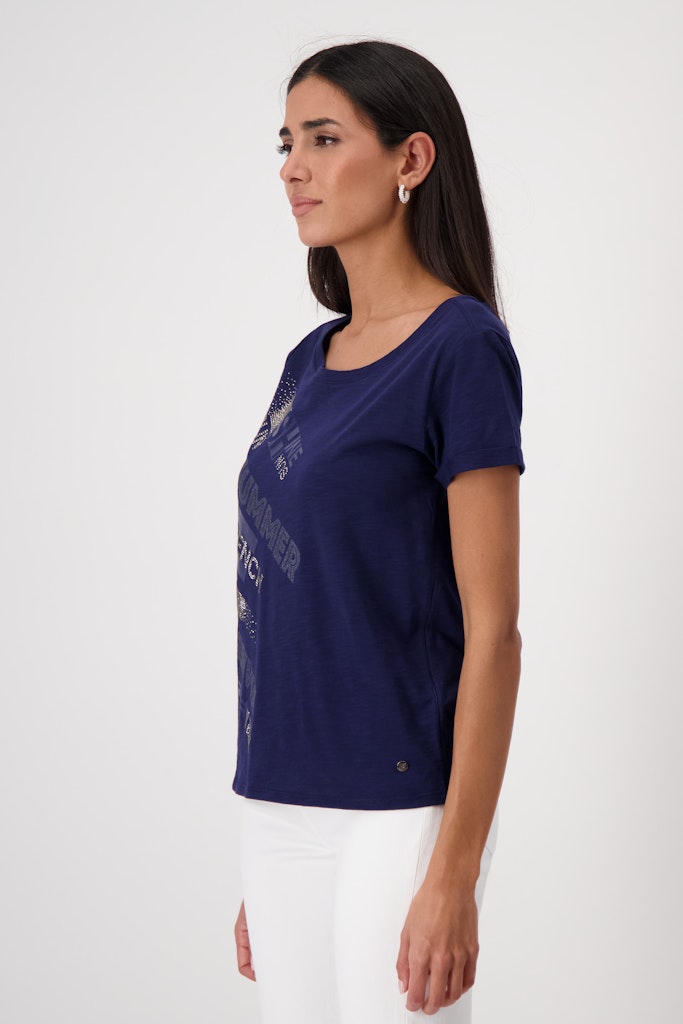 Monari Damen T-Shirts  Navy Blue