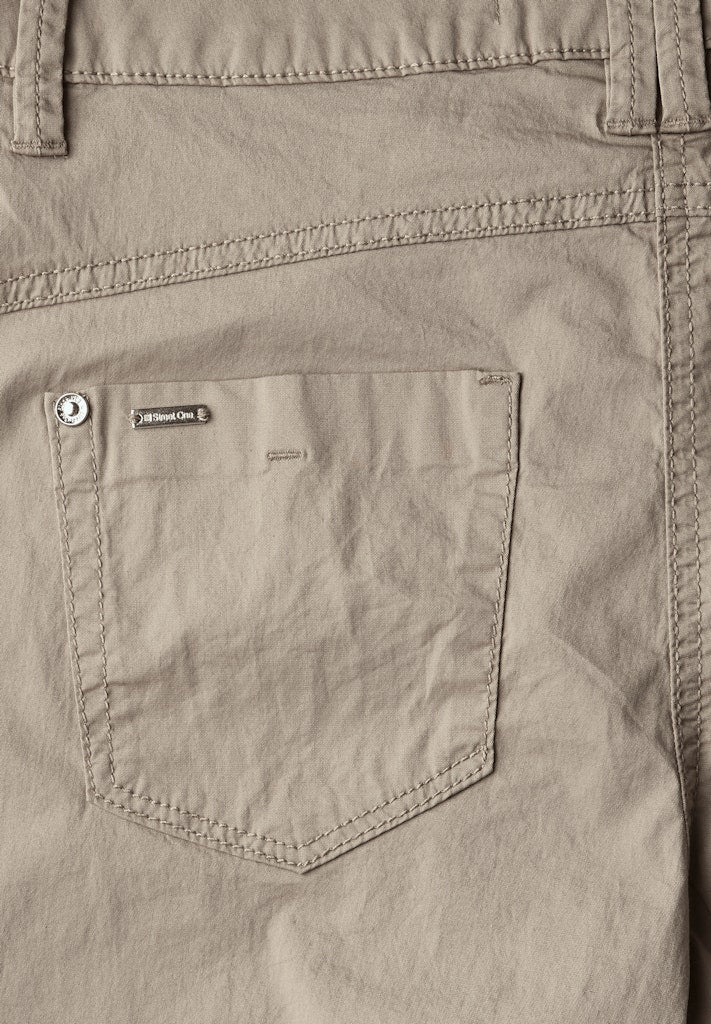 Street One Damen Hosen Buff Grey