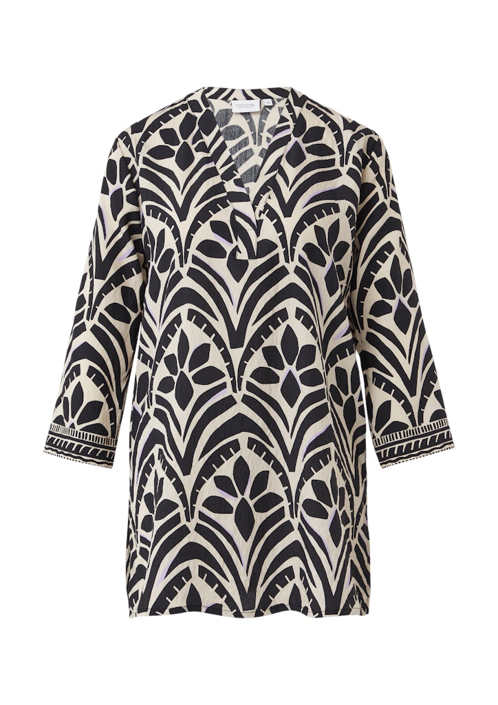 Comma CI Damen Blusen A Grey/Black