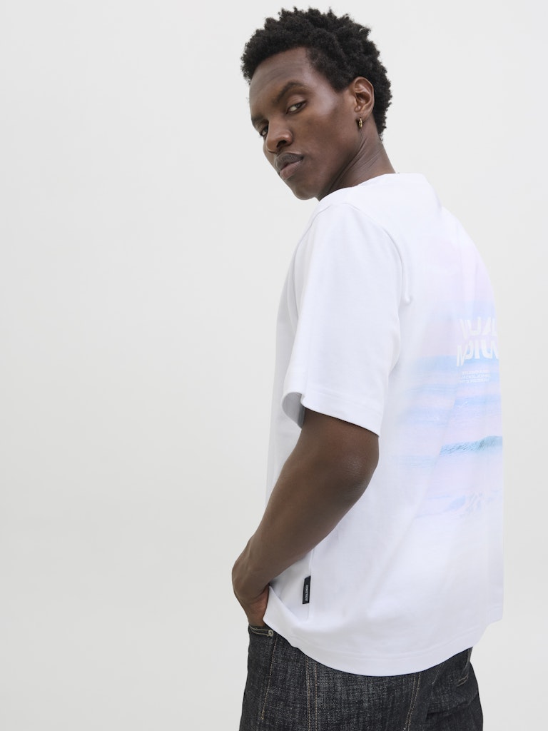 Jack & Jones Herren T-Shirts kurz Bright White