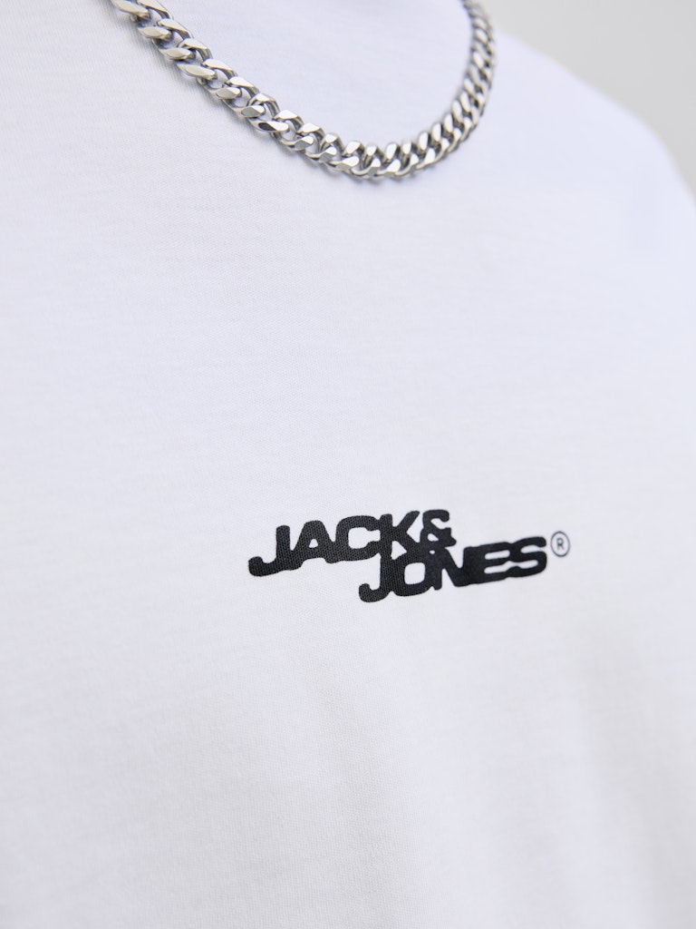 Jack & Jones Herren T-Shirts kurz Bright White