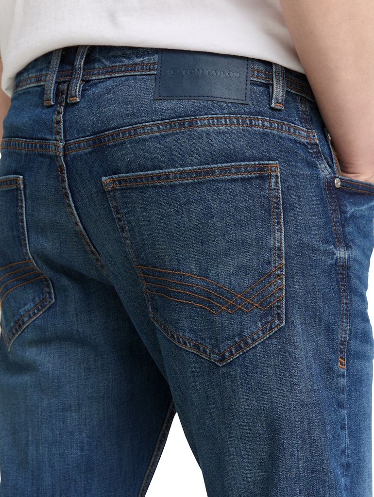 Tom Tailor Herren Jeans Mid Stone Wash